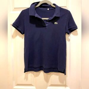 Lacoste Polo Shirt, Boys sz 38(ages 5-6), Blue & White.